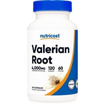 뉴트리코스트 Nutricost 발레리안 뿌리 1000mg 120캡슐, 1팩