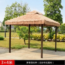 시골 정자 옥상 원두막 야외 파고라 정원 농막꾸미기, 3x4m 일반
