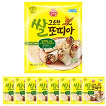 오뚜기 고소한 쌀 또띠아, 단품, 8개, 240g