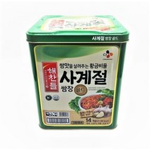 해찬들사계절쌈장 업소용쌈장말통/14kg