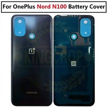 기존 하우징 배터리 커버 OnePlus Nord N100 용 후면 케이스 교체 도어 백 One Plus, Black