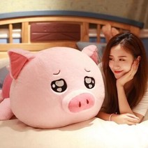 대형 돼지인형 사랑스러운 핑크 돼지 플러시 장난감 거대한 부드러운 지방 Kawaii 인형 만화 베개 어린이 선물 데코 35inch 90cm DY50661, 1.Pink Model 1