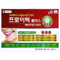 프로이텍 플러스 120정(4개월분) 프로폴리스 칼슘 옥수수수염 치아형성 미국