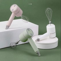 혼합기 2021 푸드 믹서 무선 휴대용 전기 핸드 헬드 블렌더 3 속도 고출력 반죽 믹서기 계란 거품기 믹서 식품, Pink