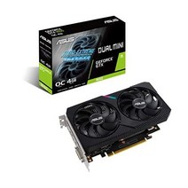 아수스 듀얼 엔비디아 지포스 GTX 1650 미니 OC 에디션 게이밍 CSM 그래픽 카드 PCIe 30 4기가바이트 GDDR6 메모리 HDMI 디스플레이 포트 DVID 인텔 NUC