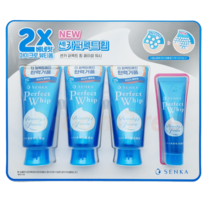 시세이도 센카 퍼펙트 휩 클렌저 120g x 3개 + 40g 코스트코 포밍 클렌징, 1개