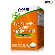 나우푸드 초임계추출 쏘팔메토&아연 60캡슐 1박스 2개월분