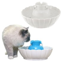 펫이랑 세라믹 고양이 정수기 강아지 자동급수기 화이트 1개, 세라믹정수기 화이트