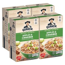 QUAKER 퀘이커 오트밀 오리지널 애플앤시나몬 430g 4개