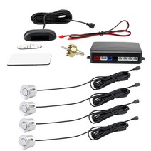 자동차 자동 주차 부저 감지기 시스템 센서 LCD 후진 레이더 12V DC, 04 은