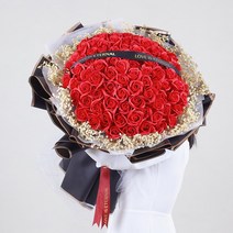 초대형 장미꽃 모조비누 꽃다발 아내 결혼기념일 별꽃 드라이플라워 여친생일 선물, 01 드라이 플라워백, 02 레드로즈99송이+백만천성