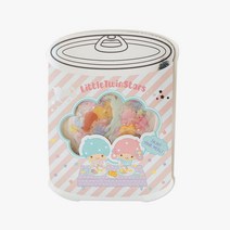 헬로키티 통조림 투명 스티커 산리오 케로피 쿠로미 포차코 턱시도샘 마론크림 리틀트윈스타, 07_리틀트윈스타