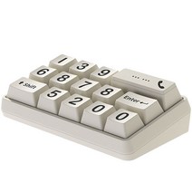 라쿠라 키보드 주차번호판, 화이트, 1개