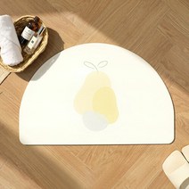 규조토 욕실 반달 발매트 후르츠 L