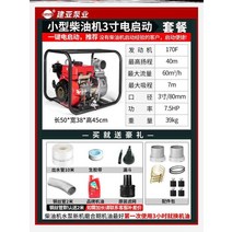 초고압 다이아후렘 입형 다단 배수 펌프 양수기 4인치 3인치 2인치 가솔린 엔진, 브라운 f30-디젤 3인치 패키지