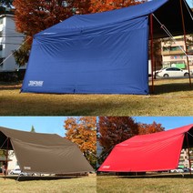 캠핑 블랙코팅 사이드월 렉타타프 그늘막 천막, 420, BRS 블랙코팅 사이드월_초코브라운