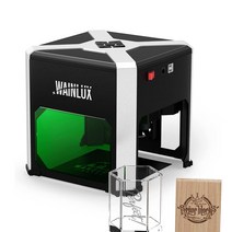 Wainlux-나무 레이저 조각기 CNC 3000mW 절단 조각 기계 스튜디오용 미니 휴대용 메이커 프린터 목공용, 02 UK
