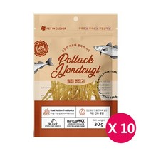 [도그씨] 명태 쫀드기 30g x 10팩 저지방 고단백 PET 영양간식, 상세 설명 참조, 상세 설명 참조