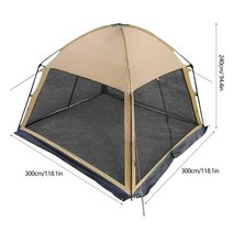 돔하우스 글램핑 캠핑 비닐하우스 쉘터 이글루 돔텐트 스크린 캐노피 팝업 하우스 텐트 그물 즉석 정자 인용 쉼터 인클로저, 1.Khaki