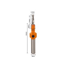 뿌레카 5pcs 8mm 샹크 HSS 목공 카운터 라우터 비트 스크류 추출기 레몬 철거 드릴 및 리밍, 08 8mmX10mmX3.2mm