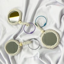 와요또 마크라메 DIY 손거울 만들기 키트 방 꾸미기 소품 취미