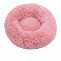 고양이 숨숨집 키튼박스 보온집 텐트 애완 동물 강아지 침대 편안한 도넛 라운드 95, 50cm, 분홍