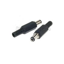 정션박스 분전함DC5.5 * 2.1mm DC 전원 수 플러그 잭 어댑터 5 개 검정 x 5.5mm 다기능 AQJG, 한개옵션0