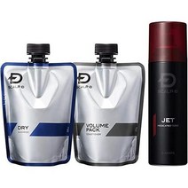 ANGFA 스컬프D 샴푸 남성용 리필 FOR DRY 3점세트 (샴푸+컨디셔너+육모제)일제 의약외품