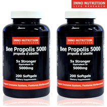 이노뉴트리션 청정 캐나다 비 프로폴리스 5배 농축 고함량 200정 (4개월분) 5000mg, 2병