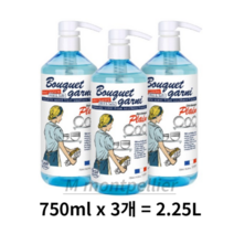 부케가르니 에코 주방세제 무향, 2.25L, 3개
