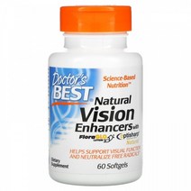 눈이침침할때 눈시림 닥터스 베스트 내추럴 비전 인핸서 플로라글로 루테인 20mg 60소프트젤