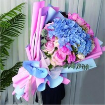 [이거찜] 꽃다발 꽃방수포장종이 종이접기 (20매)14color 리본 9color모모샵, 14 꽃다발포장지 블랙+와인_08 쉬폰실루엣리본 와인