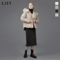 리스트 리스트 폭스퍼 벨티드 숏 덕다운 점퍼_A TSDJPL82040