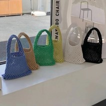 네트쁘띠백 토트백 니트백 그물백 휴가 여름 데일리