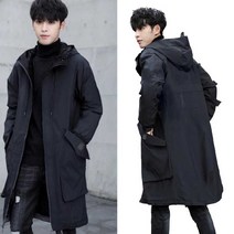 스타일 검정 코트 패딩 오버핏 남자 겨울 점퍼 캠핑데일리 20대30대 롱 남성 후드 순위 보세