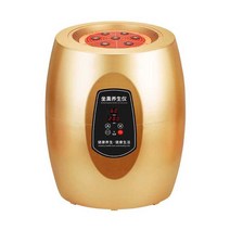 좌훈기 뜸쑥 무연 한방 좌훈 방석 무연 여성 뜸 기구, 듀얼 스크린 게르마늄 스톤 자기 치료 버전로컬 골드