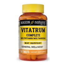 Mason Naturals 비타트럼 컴플리트 멀티비타민 & 멀티미네랄 타블렛, 150개입, 1개
