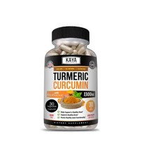 Kaya Naturals Platinum 바이오페린 글루코사민 보스웰리아 강황 커큐민 1334mg 60캡슐, 30 Count (Pack of 1)