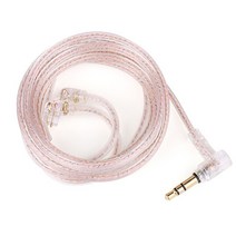밥쇽 FZ 이어폰 HIFI 케이블 2 핀 3.5mm 실버 도금 커넥터 업그레이드 TRN VX BAX MT1 용, 01 no mic