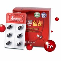 종근당건강 헤모론 철분 햄철 해조카라슘 대두레시틴 산화아연 엽산 비타민b1 b2 b6 비타민c, 6박스, 120캡슐