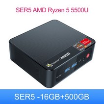 Beelink-SER5 미니 PC AMD 라이젠 5 5600H 윈도우즈 11 프로 DDR4 16GB SSD 500GB 4K 듀얼 HD 1000M Wifi6 SER5 5800H 5, CHINA, 미국, 5500U 16G500G