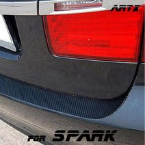 ArtX 스파크(마티즈크리에이티브) 리얼카본 스타일 범퍼 프로텍터 데칼스티커, 카본화이트