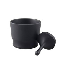 51MM/58MM 알루미늄 합금 프레스 커피 탬퍼 도징 링 컵 에스 프레소 바리 스타 핸들 EK43 그라인더 용 파우더 피커, [01] Black, [01] 51mm