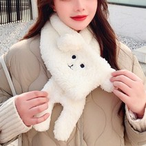 슈얼 귀여운 캐릭터 뽀글이 머플러 목도리.카플스