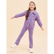 여아 저지 부츠컷 팬츠 라이트 퍼플 (BI3121G02V)