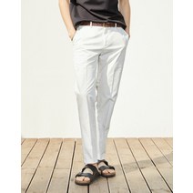 [헤지스 남성] [[22SS]] HZPA2B891WT [ALPHA PANTS] 화이트 스트레이트핏 썸머 치노 팬츠