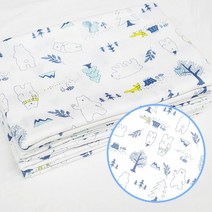 베이비스토리 웰빙 천기저귀 5매/10매, 자연 블루_대형, 5매