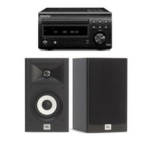 데논 RCD-M41 + JBL Stage A120 하이파이오디오, 스피커(우드), RCD-M41(실버)