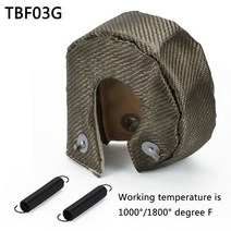 PQY - 100% 전체 티타늄 T3 터보 담요 열 차폐 적합: t2 gt30 및 대부분의 t3 PQY-TBF03, 01 TBF03G