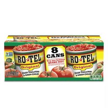 Ro-Tel Diced Tomatoes & Green Chilies 로텔 다이스 토마토 그린 칠리 10oz 8캔, 8개
